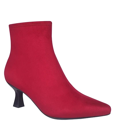 Impo Women's Nidia Stretch Kitten Heel Pointed Toe Ankle Booties