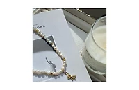 18K Gold Plated & Freshwater Pearls Help Me Sully Necklace