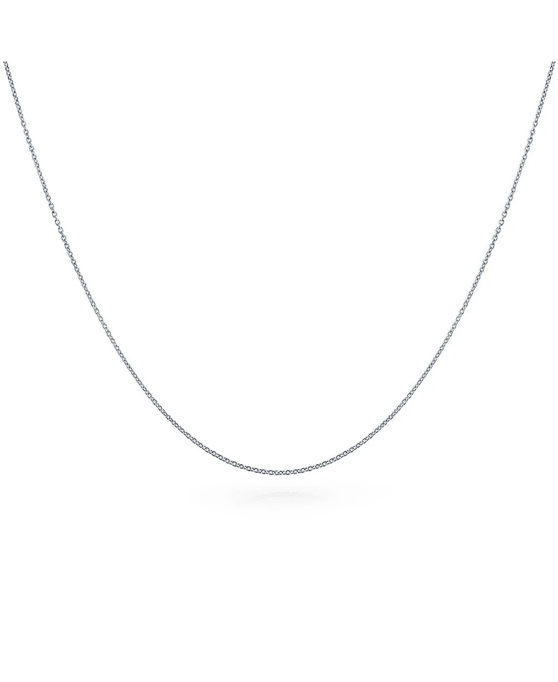 Bling Jewelry Fine 14K Gold Rose Gold Plated Sterling Silver Chain Necklace 16-18 Inch Length