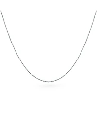 Bling Jewelry Fine 14K Gold Rose Gold Plated Sterling Silver Chain Necklace 16-18 Inch Length