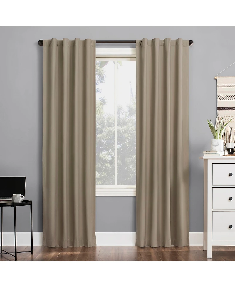Cyrus Thermal 100% Blackout Back Tab Curtain Panel