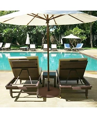 Skonyon 50 lbs Umbrella Base Stand with Wheels for Patio