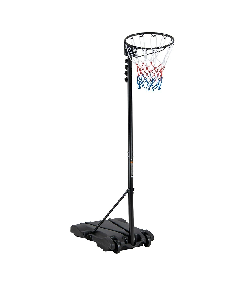 Skonyon 8.5 to 10 Ft Adjustable Portable Basketball Hoop Stand with Fillable Base and 2 Wheels