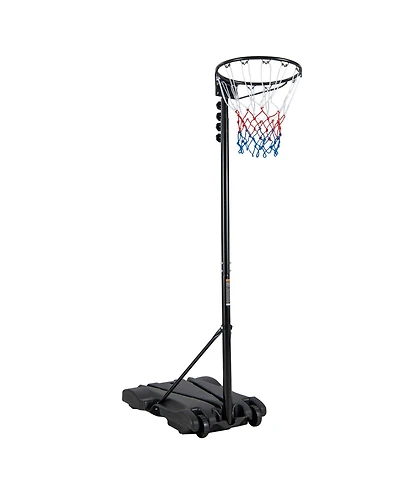 Skonyon 8.5 to 10 Ft Adjustable Portable Basketball Hoop Stand with Fillable Base and 2 Wheels