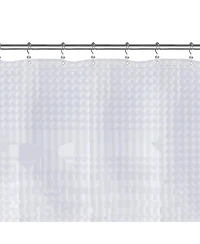 72" W x 72" H 3D Clear Pebble 8G Heavy Duty Peva Shower Curtain