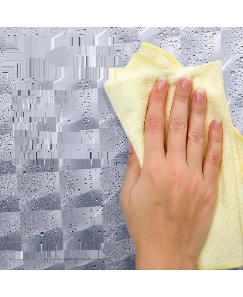 72" W x H 3D Clear Pebble 8G Heavy Duty Peva Shower Curtain