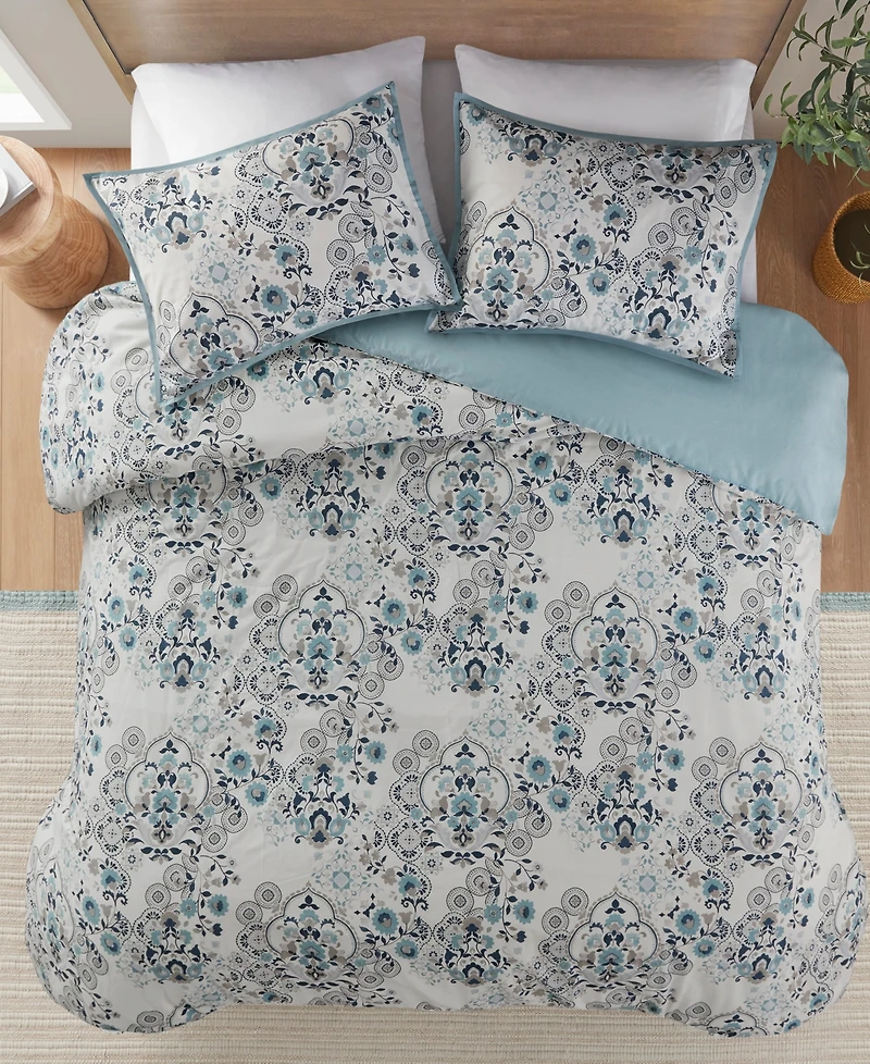 Madison Park Brielle 3-Pc. Duvet Cover Set
