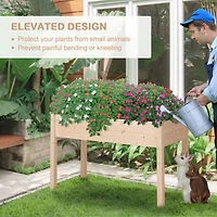 Elevated Garden Bed with Self-Draining Liner