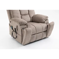 Streamdale Furniture Electric Lift Sofa with Massage, Tilt, and Cup Holders