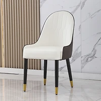 Streamdale Modern Pu Leather Dining Chair (Set of 2)