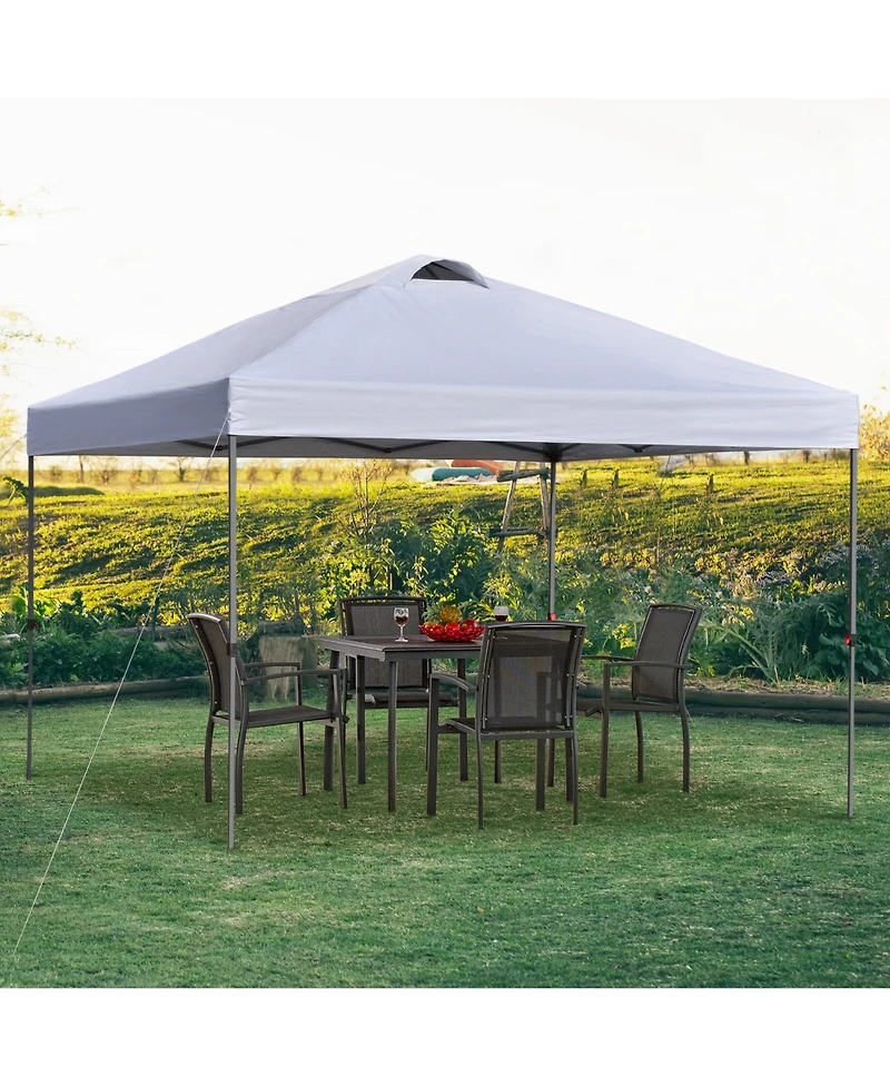 Pop Up Canopy Tent | 10'x10' Instant Sun Shelter with Adjustable Height