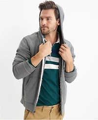 Lands' End Big & Tall Serious Sweats Full Zip High Pile Fleece Hoodie