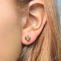 The Lovery Polished Gold Knot Stud Earring 14K Gold