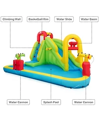 Costway Inflatable Water Slide Kids Bounce House w/480w Blower