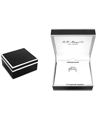 Diamond Pave Interlocking Knot Ring (1/6 ct. t.w.) Sterling Silver