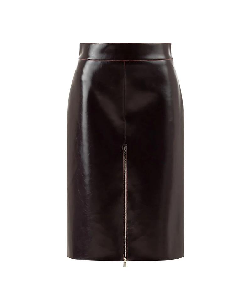 Nocturne Women's Faux Leather Pencil Skirt