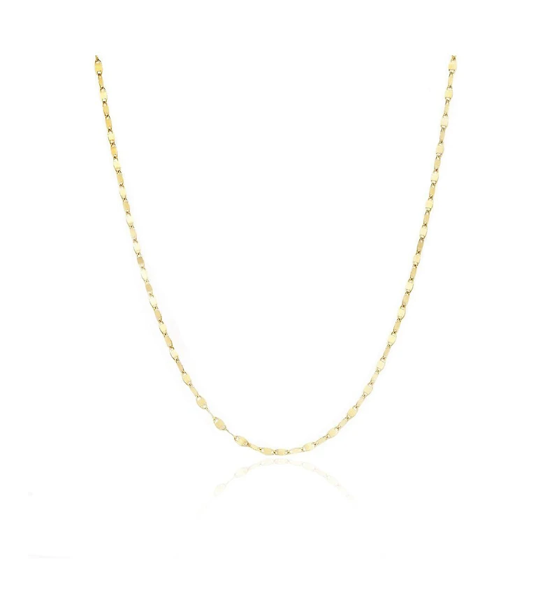 The Lovery Disco Link Chain Necklace 14K Yellow Gold 18 inches