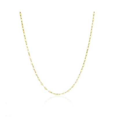 The Lovery Disco Link Chain Necklace 14K Yellow Gold inches