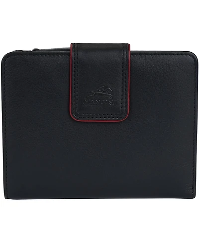 Mancini Women's Sonoma Rfid Secure Clutch Wallet