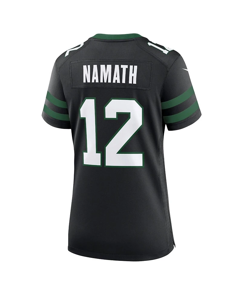 Nike Women's Joe Namath Legacy Black New York Jets Retired Player Alternate Game Jersey