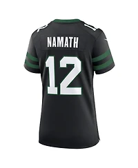 Nike Women's Joe Namath Legacy Black New York Jets Retired Player Alternate Game Jersey