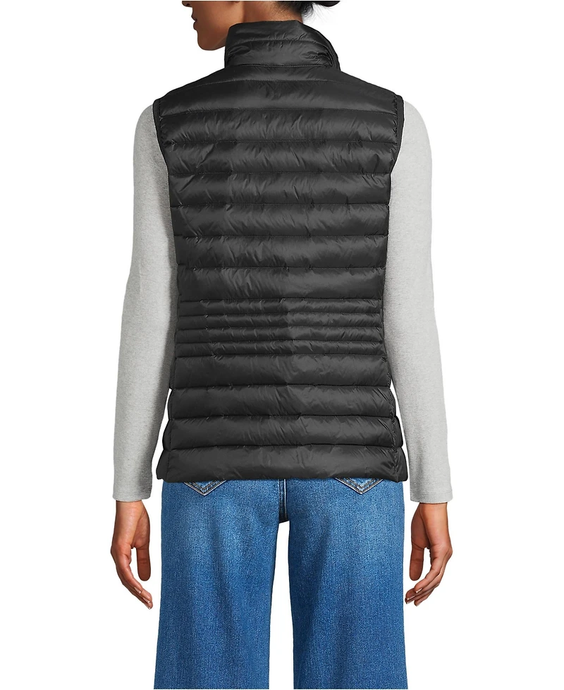 Lands' End Women's Tall Wanderweight Packable Down Vest
