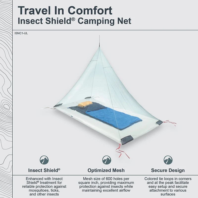 Cocoon - Premium - Insect Shield Ultralight Camping Net - Single