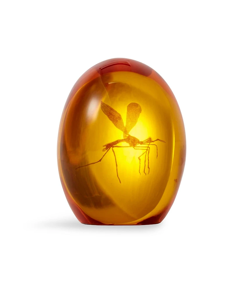 Jurassic Park Mosquito In Amber Resin Prop Replica | Official Jurassic Park Collectible Paper Weight | Measures 3 Inches Tall