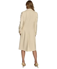 Donna Karan New York Women's Double-Breasted Reefer Coat