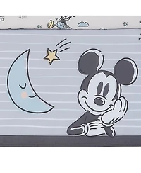 Lambs & Ivy Disney Baby Moonlight Mickey Mouse 3-Piece Nursery Crib Bedding Set