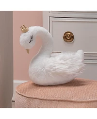 Lambs & Ivy Signature Swan Princess Plush White Stuffed Animal Toy - Princess