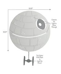 Lambs & Ivy Star Wars Signature Led Light-Up Death Star Wall Decor/Art