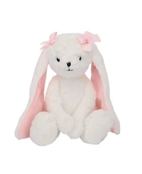 Lambs & Ivy Floral Blanket & White Plush Bunny Stuffed Animal Toy Baby Gift Set