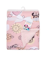 Lambs & Ivy Disney Baby Sweetheart Minnie Mouse Pink Soft Fleece Baby Blanket