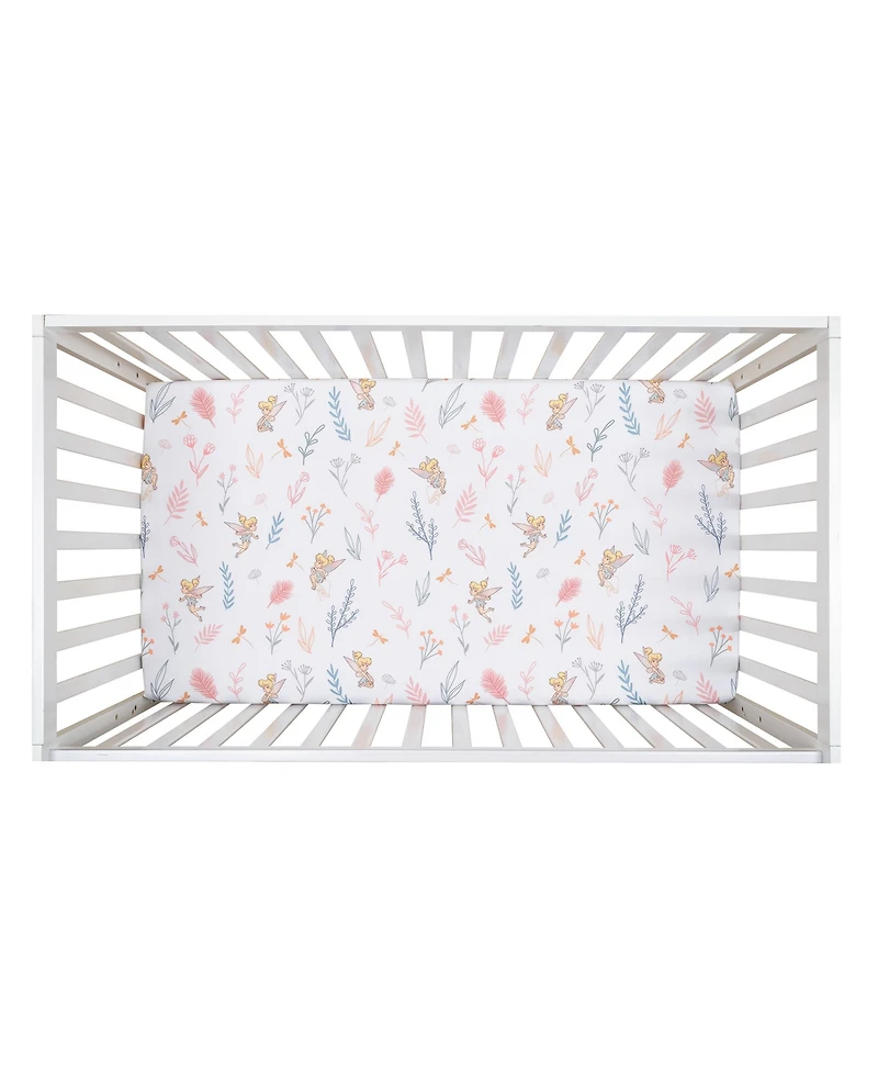 Bedtime Originals Disney Baby Tinker Bell 3-Piece Pink Fairy Baby Crib Bedding Set