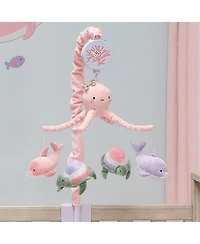 Lambs & Ivy Sea Dreams Dolphin/Turtle Musical Baby Crib Mobile Soother Toy