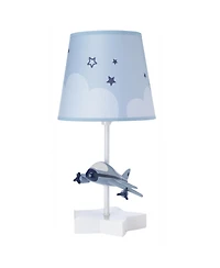 Bedtime Originals Little Aviator Hand-Painted Airplane Lamp with Shade & Bulb