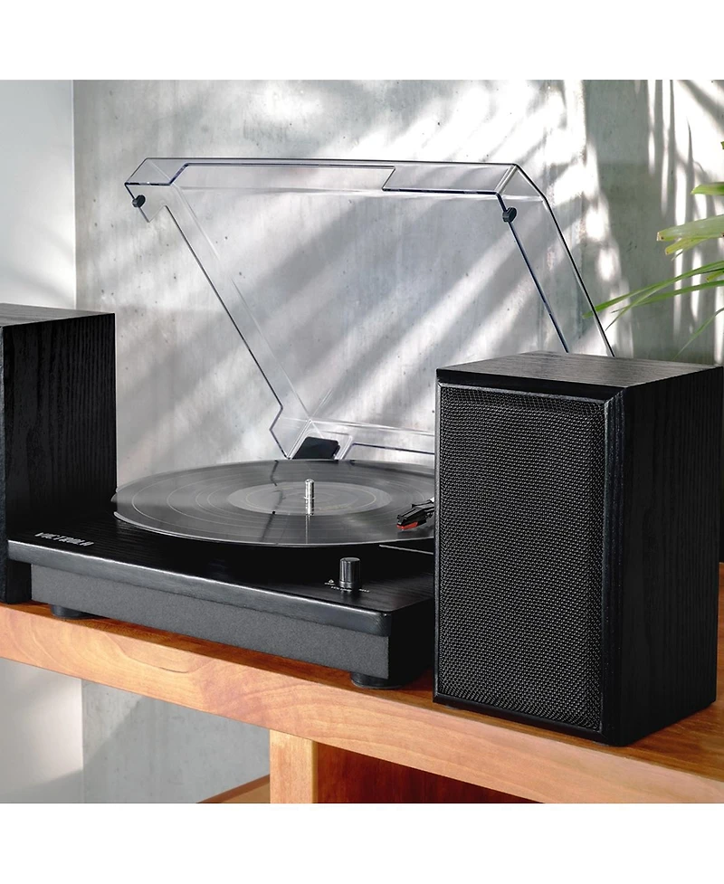 Victrola Montauk Bluetooth Turntable System with Bookshelf Speakers