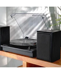 Victrola Montauk Bluetooth Turntable System with Bookshelf Speakers