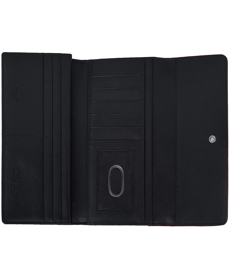 Mancini Women's Sonoma Rfid Secure Quad Fold Wallet