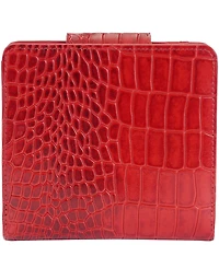Mancini Women's Croco2 Rfid Secure Clutch Wallet