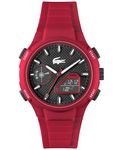 Lacoste Men's LC33 Silicone Strap Watch 45mm