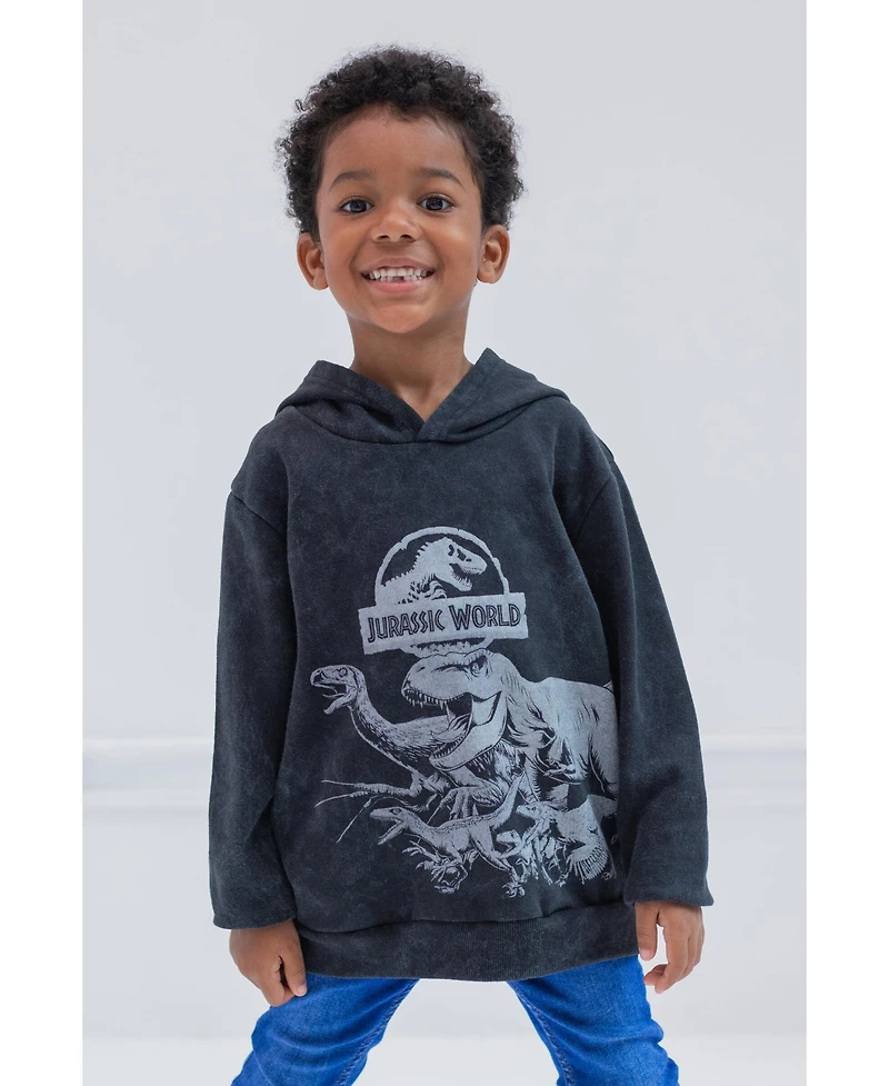 Jurassic World Boys Dinosaur T-Rex Fleece Pullover Hoodie to