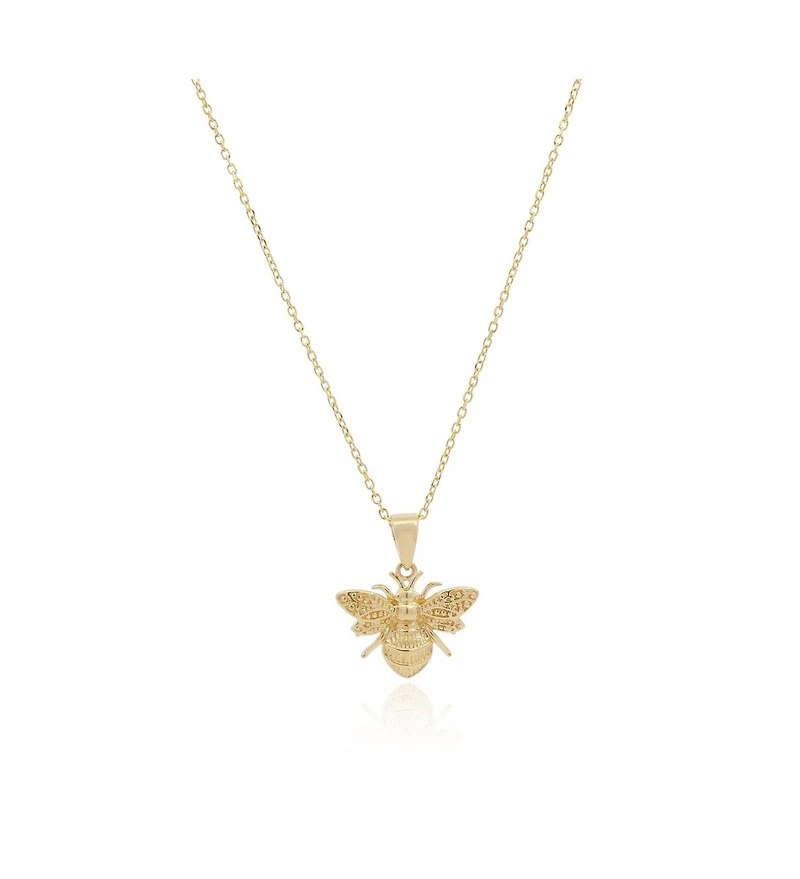 The Lovery Gold Bee Necklace 14K Gold