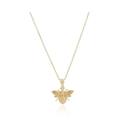 The Lovery Gold Bee Necklace 14K Gold