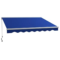 13' x 10' Electric Awning with Led Lights, Uv Protection