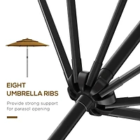 9FT 3-Tier Patio Umbrella with Tilt