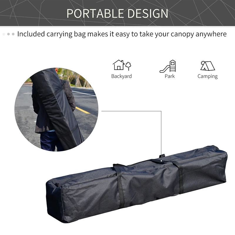 Slant Leg Pop Up Canopy Tent with American Flag Roof