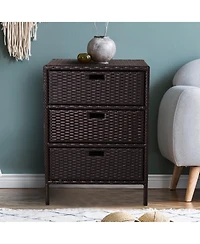 Outdoor Towel Cabinet with Drawers