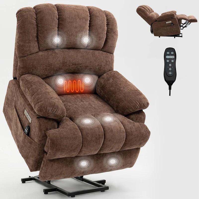 Mondawe 23" Chenille Power Lift Recliner Chair